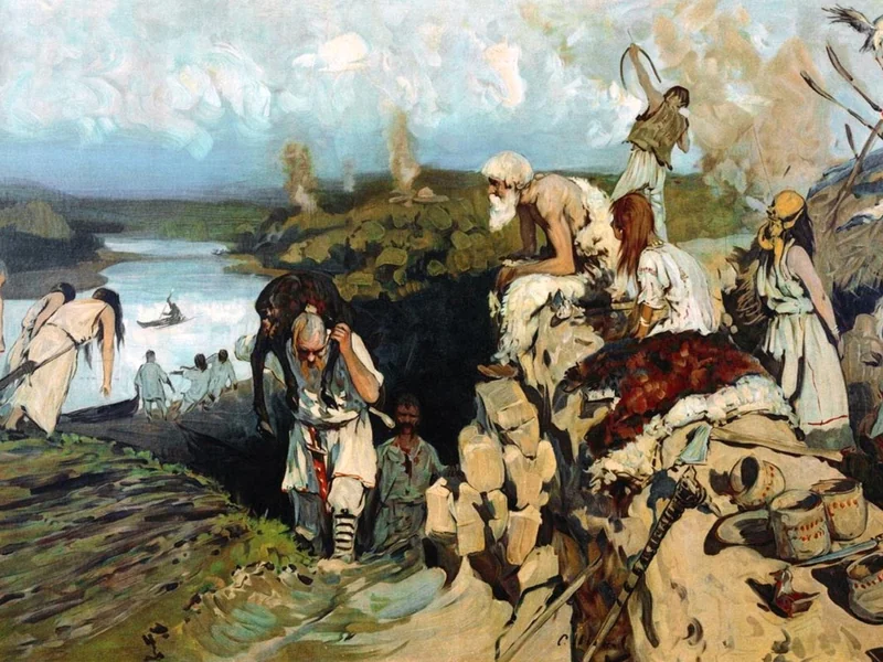 1884-Sergey Vasilyevich Ivanov - Vita degli slavi orientali